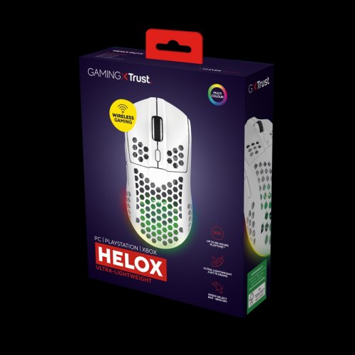 Trust: GXT929W Helox Langaton Ultrakevyt Pelihiiri (Valkoinen)