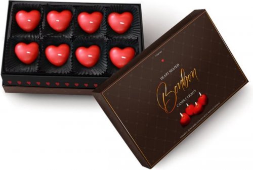 Kynttil�: Heart-shaped Bonbon - Candle Light