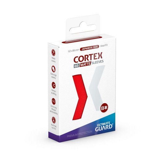 Ultimate Guard: Cortex Sleeves Matte Japanese Size (60) - Red