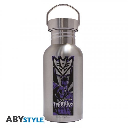 Juomapullo: Transformers - Peace Through Tyranny, Canteen Steel