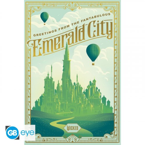 Juliste: Wicked -  Emerald City (91.5x61)