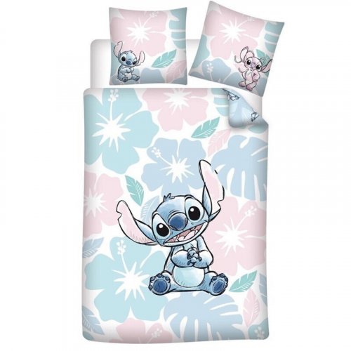 Pussilakanasetti: Disney -Stitch Floral Duvet Cover