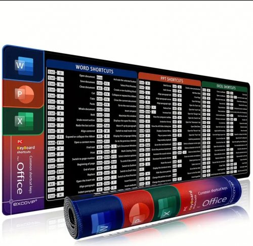 Hiirimatto: Shortcut keys (40x90cm)