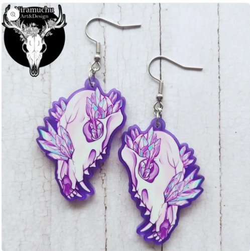 Earrings: Crystal Fox (5cm) (Niramuchu)