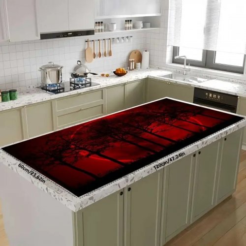 Pelimatto: Forest Red Moon (1200x600mm)