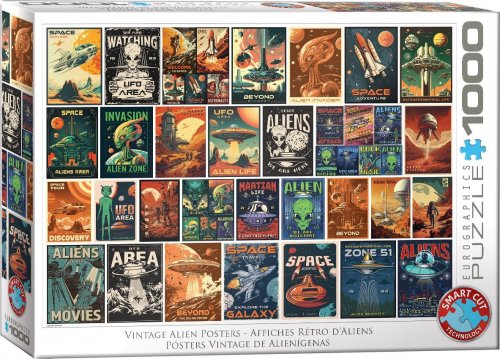 Palapeli: Alien Invasion Collage (1000)