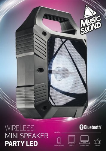Music Sound: Wireless Mini Speaker, Party Led