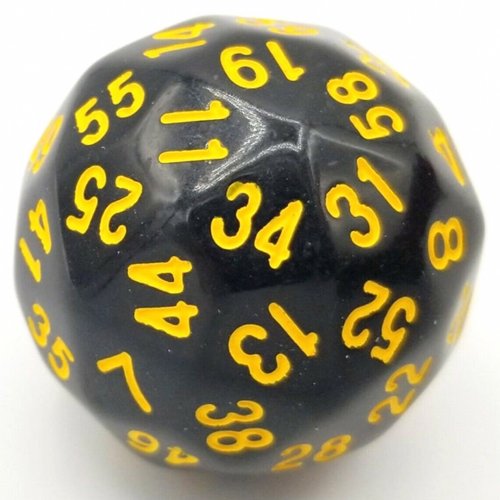 Irtonoppa: D60 Black/Yellow (35mm)