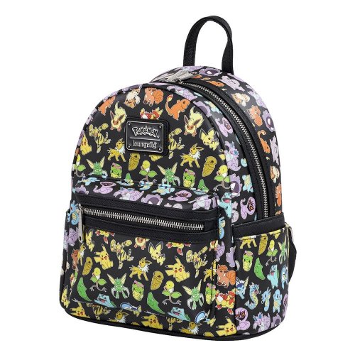Reppu: Pokemon, Loungefly Mini - Multi Character All Over Print