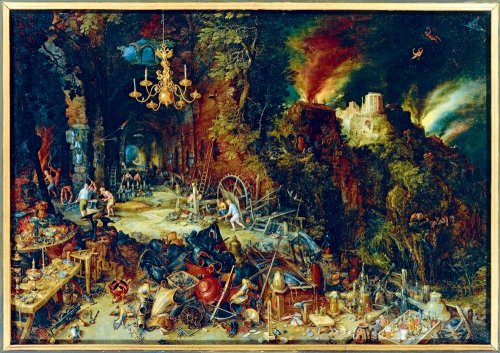Palapeli: Jan Brueghel the Elder - Allegory of Fire, 1608 (1000)