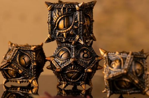 Noppasetti: Dragon Eye Zinc Alloy - Antique Golden (7)