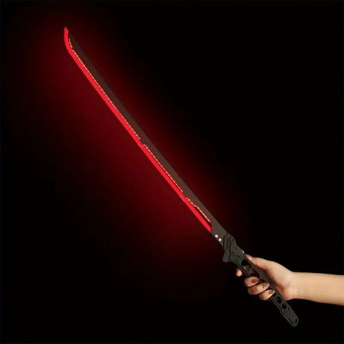 LED-Miekka: Illuminated Samurai Replica Sword (80cm, Red)