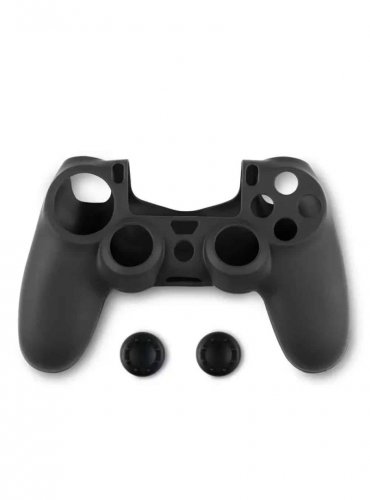 Spartan Gear: Controller Silicon Skin and Thumb Grips (Black)