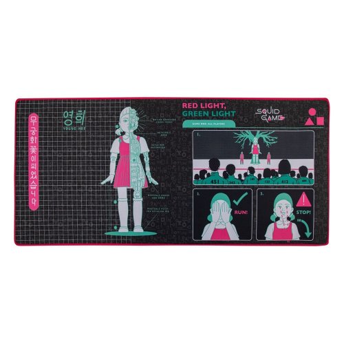 Hiirimatto: Squid Game - Young-hee Blue Print Desk Pad (80x35)