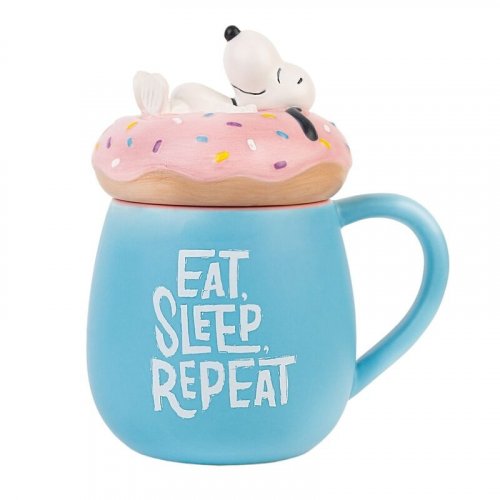 Muki: Snoopy - Eat Sleep Repeat, 3D Mug (500ml)