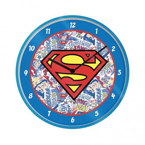 Kello: Superman - Logo, Round Wall Clock