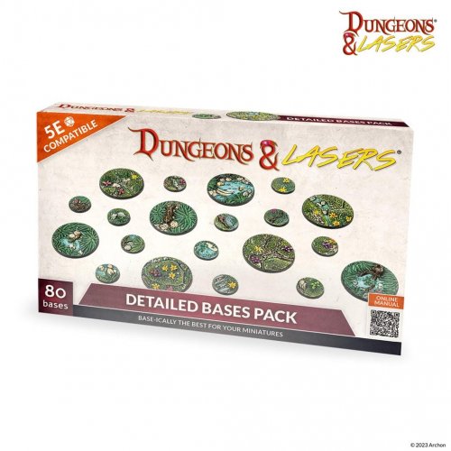 Dungeons And Lasers: Detailed Bases Pack