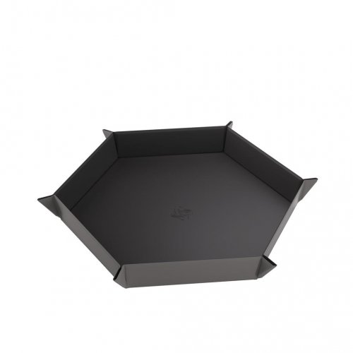 Gamegenic: Magnetic Dice Tray - Hexagon Black/Gray