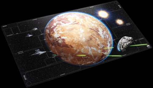 Pelimatto: Star Wars Unlimited - Battle Zone Game Mat, Twin Suns Design