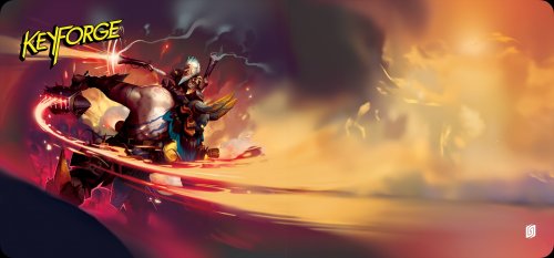 KeyForge: Playmat - Brobnar - "Brux & Bongle" Extra-Wide