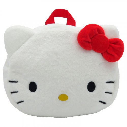 Reppu: Hello Kitty - Face, Plush Backpack (24cm)