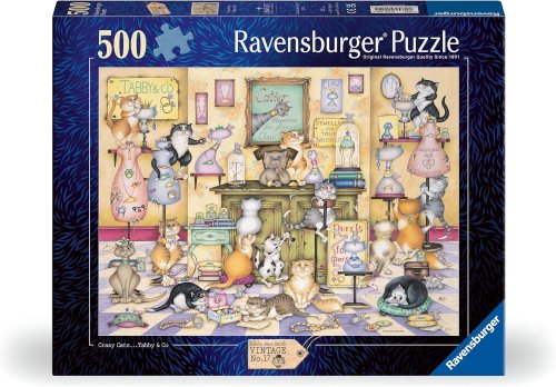 Palapeli: Crazy Cats Taby & Co. (500)