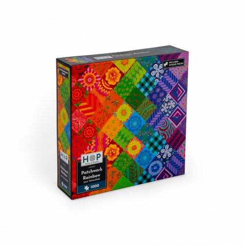 Palapeli: Patchwork Rainbow (1000)