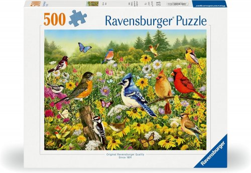 Palapeli: Birds In The Meadow (500)