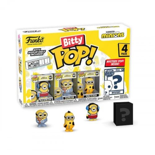 Funko Bitty Pop!: Minions - Roller Skating Stuart,4-pack (2,5cm)