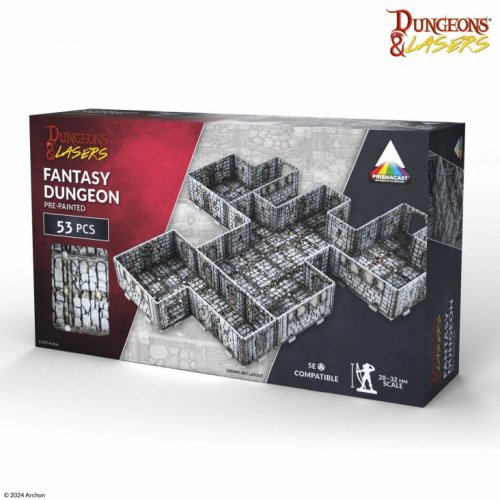 Dungeons And Lasers: Prismacast Prepainted Fantasy Dungeon
