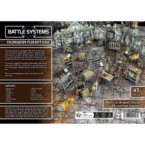 Battle Systems: Dungeon Furniture Terrain Set
