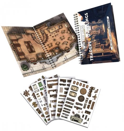 Into The Wilds Battlemap Book: Volume 3 - Traders And Dwellings