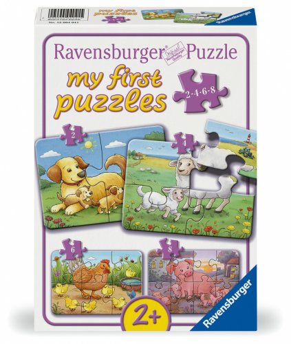 Palapeli: Farm Animal Families (2/4/6/8)