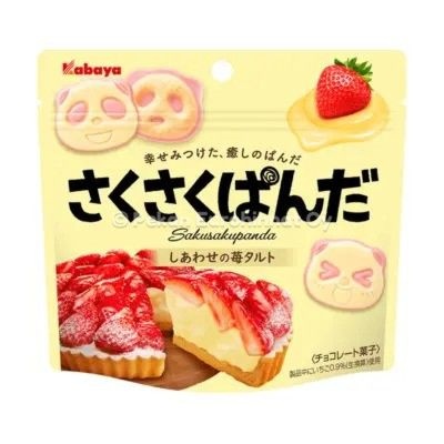Keksi: Saku Saku Panda - Happy Strawberry Tart (43g)