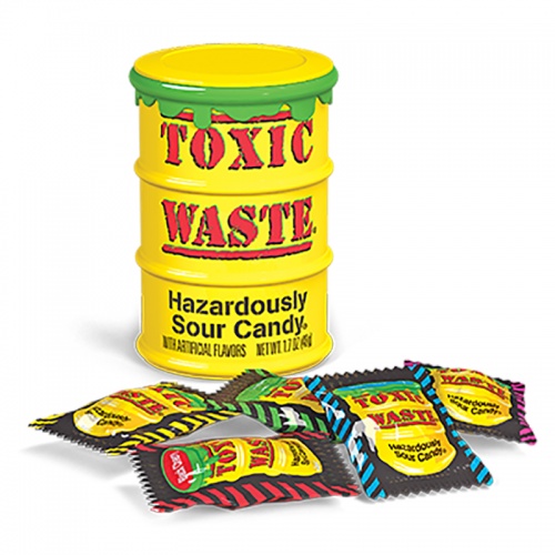 Toxic Waste Yellow Sour Candy Drum (42g)