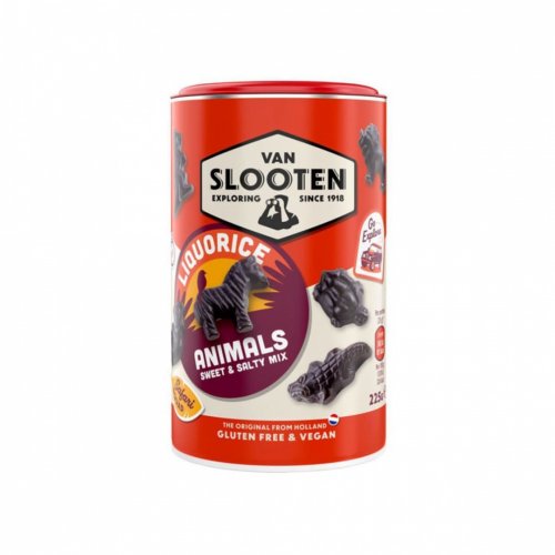 Karkki: Van Slooten Liquorice Animals - Karkkipurkki (225g)