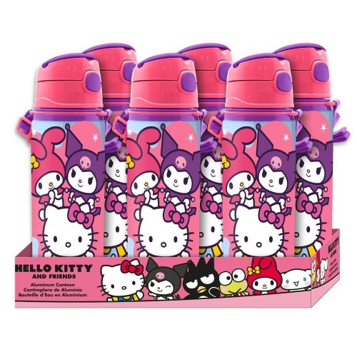 Juomapullo: Hello Kitty And Friends Aluminium Bottle (600ml)