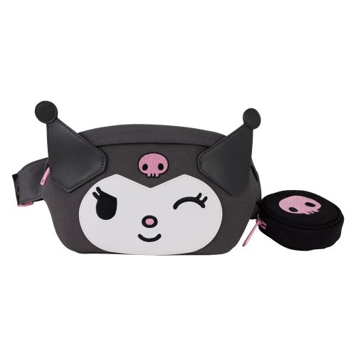 Laukku: Loungefly Kuromi Belt Pouch Bag and Purse