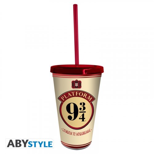 Matkamuki: Harry Potter - Hogwarts Express with Straw (470ml)