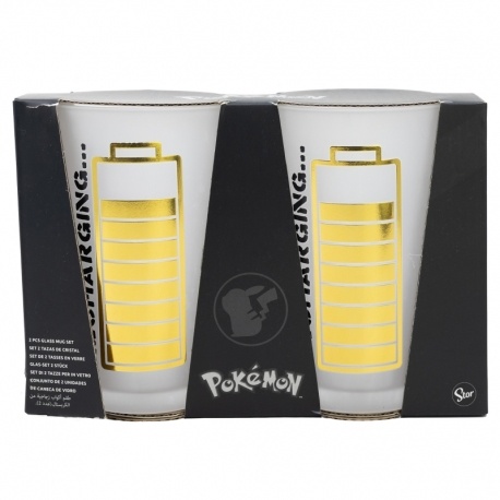 Lahjasetti: Pokemon - Thunderstuck Glass Set (2x490ml)
