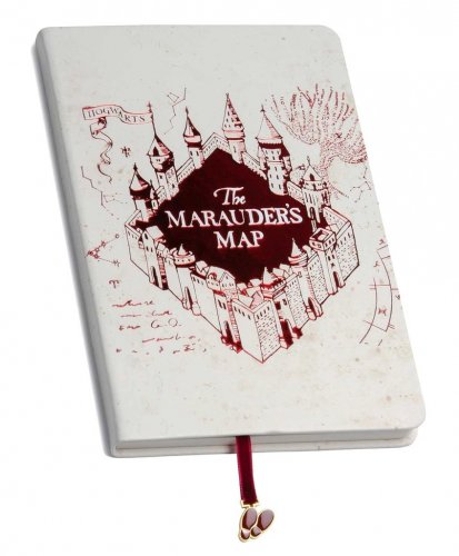 Harry Potter: Marauders Map Journal With Ribbon Charm