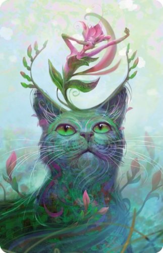 Magneetti: Spring - Fantasy Cats