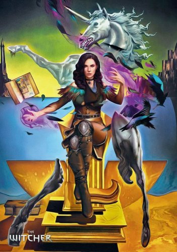 Palapeli: The Witcher III -Yennefer Insp By Salvador Dali (1000)