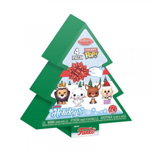 Funko Pocket Pop! Rudolph Holiday 2024 - Tree Holiday Box, 4-pck