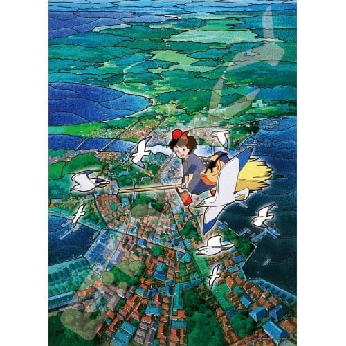 Palapeli: Kikis Delivery Service - Stained Glass Koriko Ci (500)