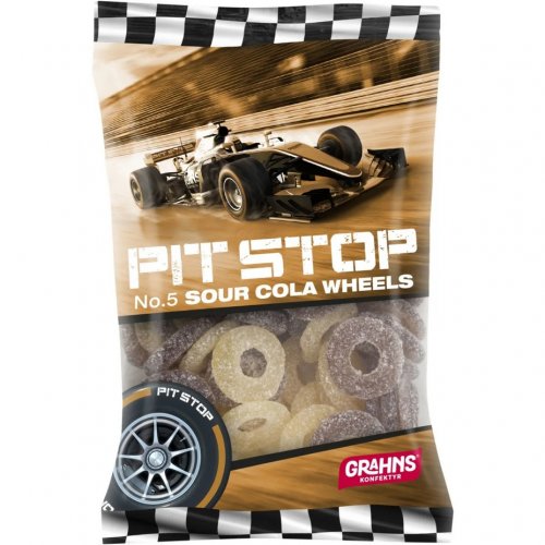 Karkki: Pit Stop No.5 Sour Cola Wheels (50g)