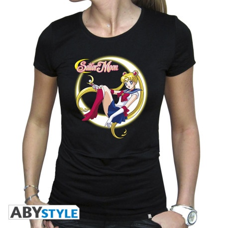 T-paita Sailor Moon - T-shirt Sailor Moon Woman Black - Basic S