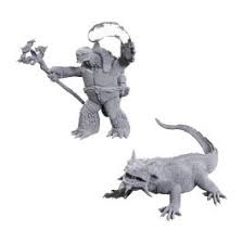 D&D Nolzur's Marvelous Unpainted Miniatures: Tortle Druid & Wild Shape Giant Lizar