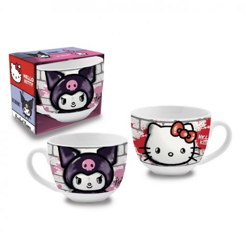 Muki: Hello Kitty and Friends - Kuromi Cappuccino (340ml)