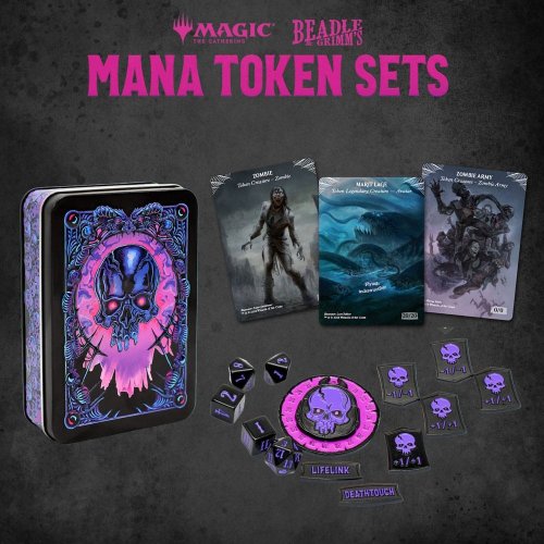 Magic The Gathering: Dice And Token Pack Black Mana